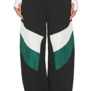 FP Movement by Free People Black and Green Track Pants